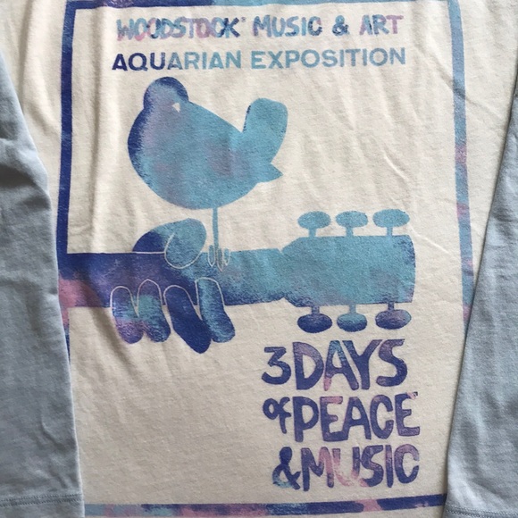 ☮️ HP ☮️ NWT Lucky Brand Woodstock raglan top - Picture 7 of 8